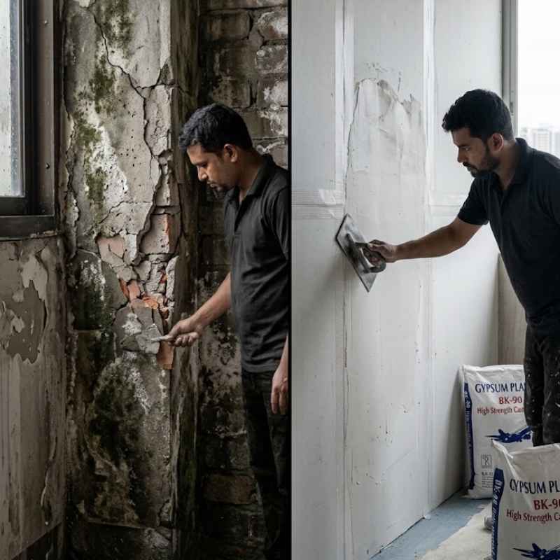 Wall Repair & Gypsum Drywall Plastering Service | Bikolpo.xyz
